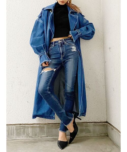 GYDA（ジェイダ）の「ハイネックタイトショートトップス（Tシャツ/カットソー・レディース・ブラック/オフホワイト/マスタード・FREE）」の22枚目の写真