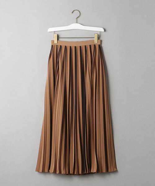 BEAUTY&YOUTH UNITED ARROWS(ビューティーアンドユースユナイテッドアローズ)の「BY プリントラインプリーツ スカート ◆(スカート・レディース・ライトグレー/オレンジ系その他/オリーブ・SMALL/MEDIUM)」の12枚目の写真