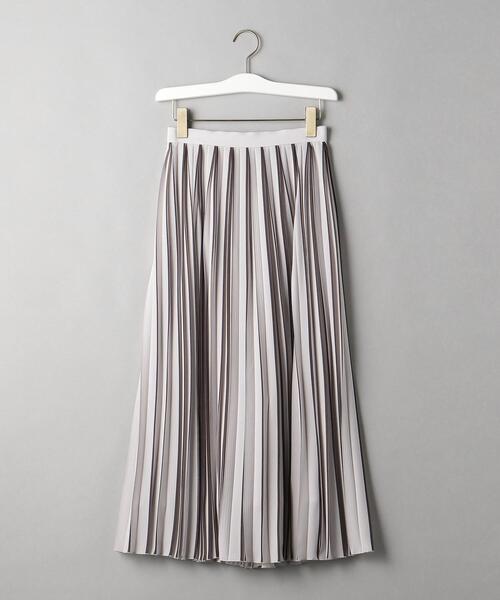 BEAUTY&YOUTH UNITED ARROWS(ビューティーアンドユースユナイテッドアローズ)の「BY プリントラインプリーツ スカート ◆(スカート・レディース・ライトグレー/オレンジ系その他/オリーブ・SMALL/MEDIUM)」の18枚目の写真