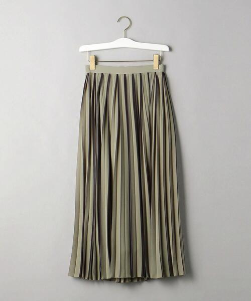 BEAUTY&YOUTH UNITED ARROWS(ビューティーアンドユースユナイテッドアローズ)の「BY プリントラインプリーツ スカート ◆(スカート・レディース・ライトグレー/オレンジ系その他/オリーブ・SMALL/MEDIUM)」の20枚目の写真