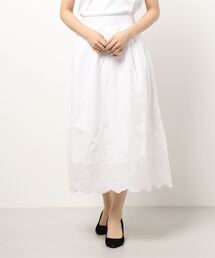 Te chichi | スカラップ刺繍ギャザースカート(スカート)