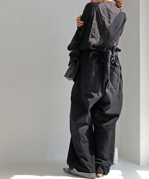 antiqua（アンティカ）の「サロペット（サロペット/オーバーオール・レディース・ブラック/ダークグレー・FREE）」の6枚目の写真