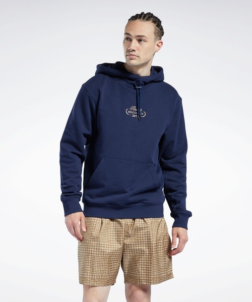 Reebok(リーボック)の「クラシックス ゴルフ スウェットシャツ / Classics Golf Sweatshirt(パーカー・メンズ・ブラック/ベージュ/ネイビー・MEDIUM/X-LARGE/X-SMALL/XXX-LARGE/SMALL/LARGE/XX-LARGE)」の3枚目の写真
