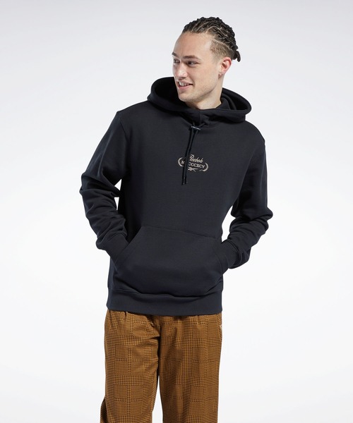 Reebok(リーボック)の「クラシックス ゴルフ スウェットシャツ / Classics Golf Sweatshirt(パーカー・メンズ・ブラック/ベージュ/ネイビー・MEDIUM/X-LARGE/X-SMALL/XXX-LARGE/SMALL/LARGE/XX-LARGE)」の1枚目の写真