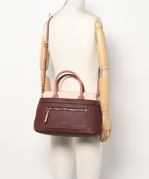 FIORELLI（フィオレッリ）の「【FIORELLI(フィオレッリ)】配色トート（ハンドバッグ・レディース・ブラウン・FREE）」の3枚目の写真