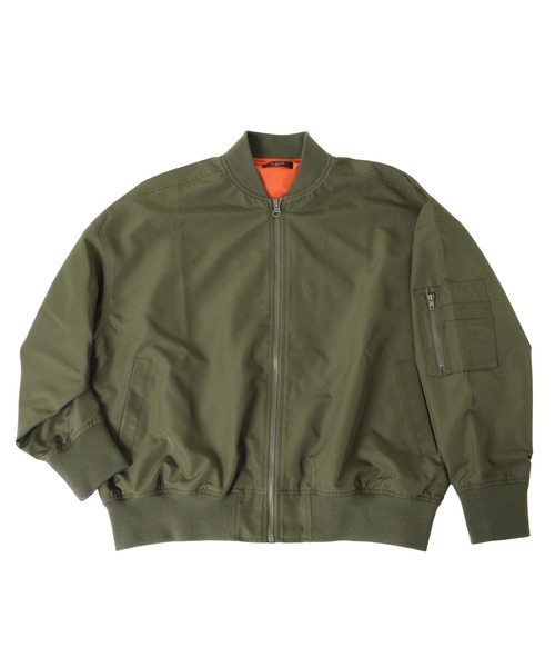 GLAZOS(グラソス)の「オーバーサイズMA-1(MA-1・キッズ・ブラック/カーキ・130cm/140cm/150cm/160cm/170cm)」の1枚目の写真