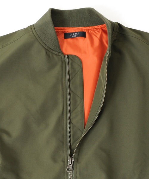 GLAZOS(グラソス)の「オーバーサイズMA-1(MA-1・キッズ・ブラック/カーキ・130cm/140cm/150cm/160cm/170cm)」の11枚目の写真