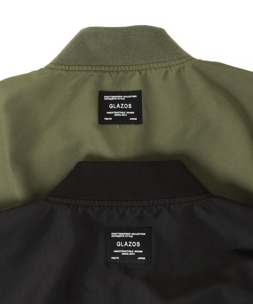 GLAZOS(グラソス)の「オーバーサイズMA-1(MA-1・キッズ・ブラック/カーキ・130cm/140cm/150cm/160cm/170cm)」の10枚目の写真