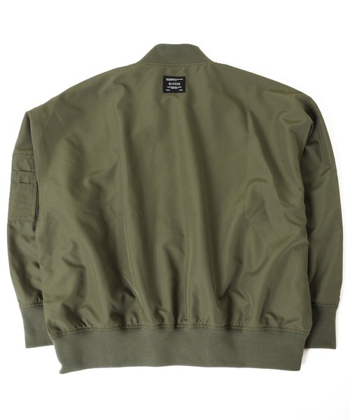 GLAZOS(グラソス)の「オーバーサイズMA-1(MA-1・キッズ・ブラック/カーキ・130cm/140cm/150cm/160cm/170cm)」の12枚目の写真
