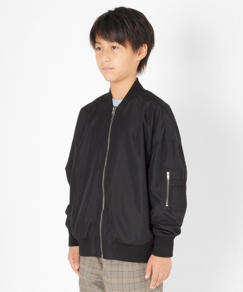 GLAZOS(グラソス)の「オーバーサイズMA-1(MA-1・キッズ・ブラック/カーキ・130cm/140cm/150cm/160cm/170cm)」の7枚目の写真