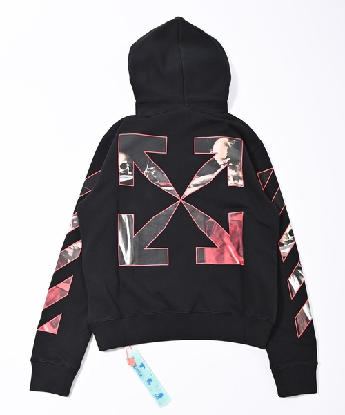 off white（オフホワイト）の「OFF WHITE (オフ ホワイト) CARAVAGGIO SLIM HOODIE スウェットパーカー（パーカー・メンズ・ブラック・S/M）」の11枚目の写真