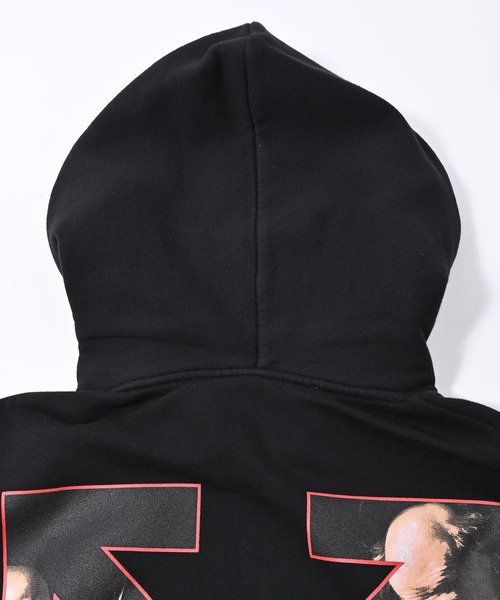 off white（オフホワイト）の「OFF WHITE (オフ ホワイト) CARAVAGGIO SLIM HOODIE スウェットパーカー（パーカー・メンズ・ブラック・S/M）」の10枚目の写真