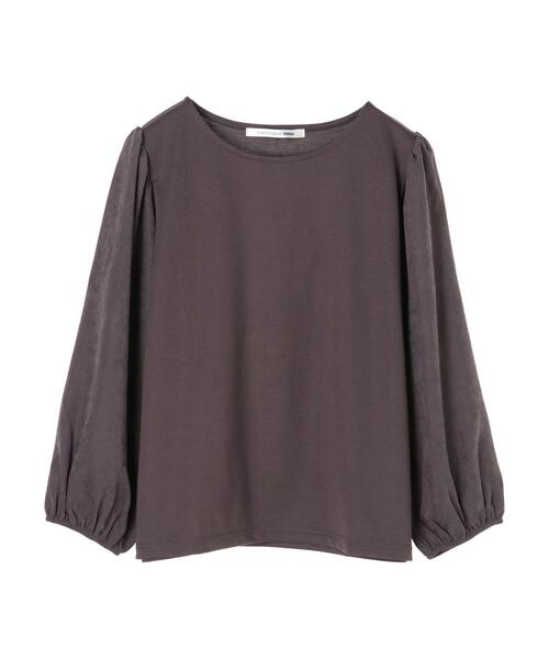 RAY CASSIN FAVORI（レイカズンフェバリ）の「・RAY CASSIN フハクスリーブプルオーバー＊（Tシャツ/カットソー・レディース・チャコールグレー/ブラック/ブラウン/アイボリー・FREE）」の13枚目の写真