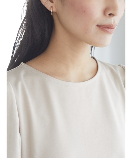 RAY CASSIN FAVORI（レイカズンフェバリ）の「・RAY CASSIN フハクスリーブプルオーバー＊（Tシャツ/カットソー・レディース・チャコールグレー/ブラック/ブラウン/アイボリー・FREE）」の7枚目の写真