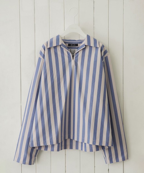 RICE NINE TEN（ライスナインテン）の「RICE NINE TEN　SKIPPER STRIPE SHIRTS（シャツ/ブラウス・メンズ・その他1/その他2・1/2）」の2枚目の写真