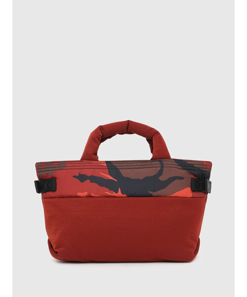 DIESEL（ディーゼル）の「レディース カモフラナイロン サッチェル（トートバッグ・レディース・ブラック/レッド・UNI）」の10枚目の写真