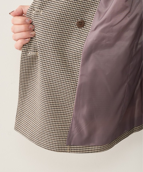 natural couture（ナチュラルクチュール）の「金ボタンジャケット（テーラードジャケット・レディース・ベージュ/ネイビー/チェック・FREE）」の13枚目の写真