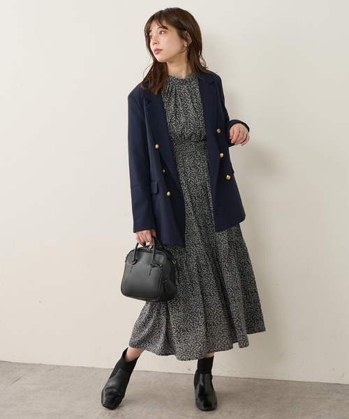 natural couture（ナチュラルクチュール）の「金ボタンジャケット（テーラードジャケット・レディース・ベージュ/ネイビー/チェック・FREE）」の15枚目の写真