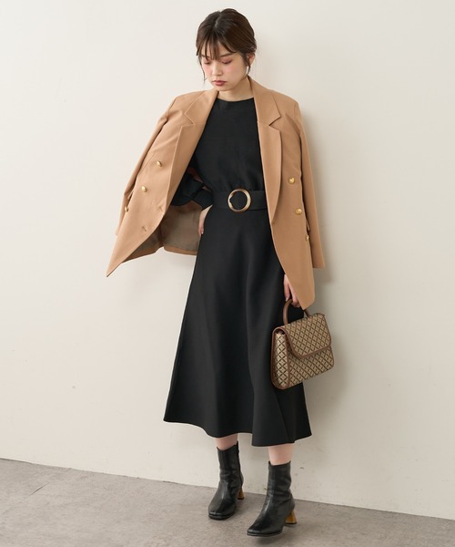 natural couture（ナチュラルクチュール）の「金ボタンジャケット（テーラードジャケット・レディース・ベージュ/ネイビー/チェック・FREE）」の14枚目の写真