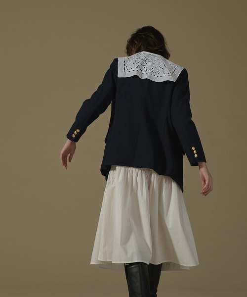 natural couture（ナチュラルクチュール）の「金ボタンジャケット（テーラードジャケット・レディース・ベージュ/ネイビー/チェック・FREE）」の22枚目の写真