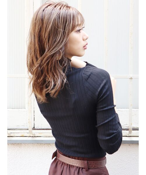 MURUA（ムルーア）の「ワイドボトルネックニット（ニット/セーター・レディース・ベージュ/キャメル/マスタード/ブラック・FREE）」の14枚目の写真