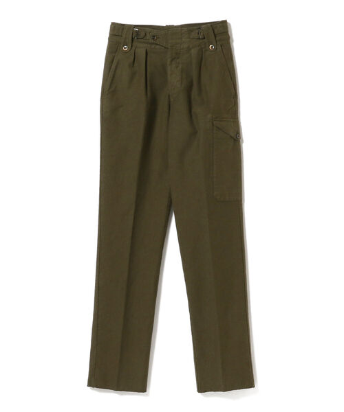 GERMANO（ジェルマーノ）の「GERMANO / 別注 コットンツイル 2プリーツ カーゴパンツ（カーゴパンツ・メンズ・オリーブ・44/46/48/42）」の2枚目の写真