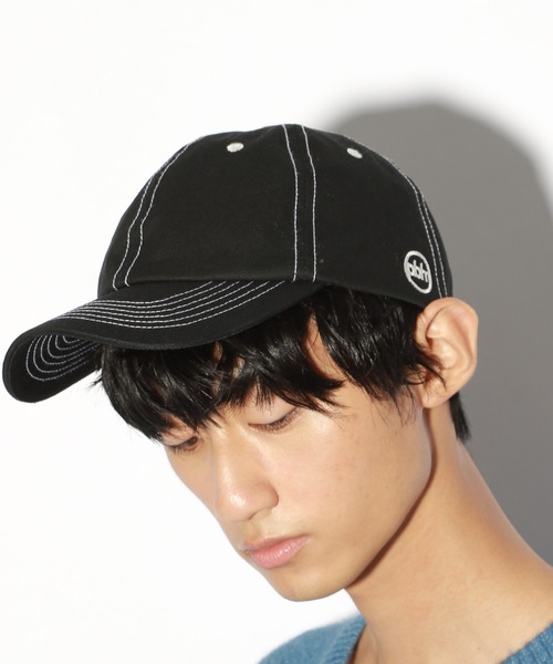 PBLIM（ページボーイリム）の「【PAGEBOYLIM】ハイショクステッチキャップ（キャップ・レディース・ブラック/カーキ・FREE）」の3枚目の写真