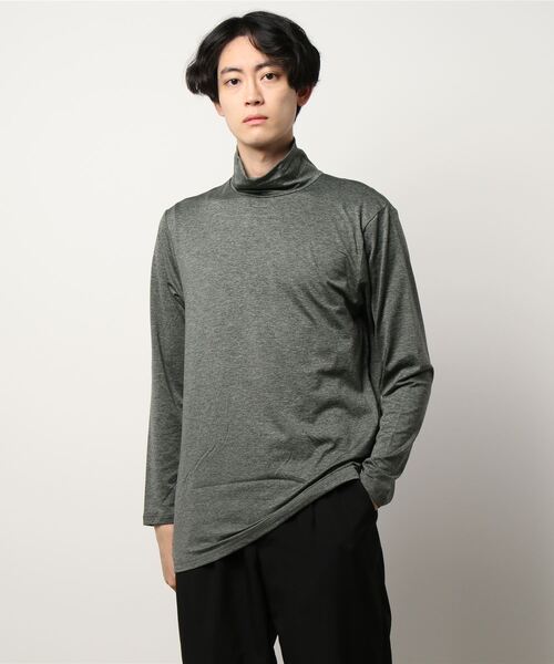 EDWIN(エドウィン)の「【EDWIN/エドウィン】BODY FIRE タートルネックロングTシャツ 保温機能 インナー(Tシャツ/カットソー・メンズ・ネイビー/グレー/チャコールグレー/ホワイト・LARGE/X-LARGE/MEDIUM)」の4枚目の写真