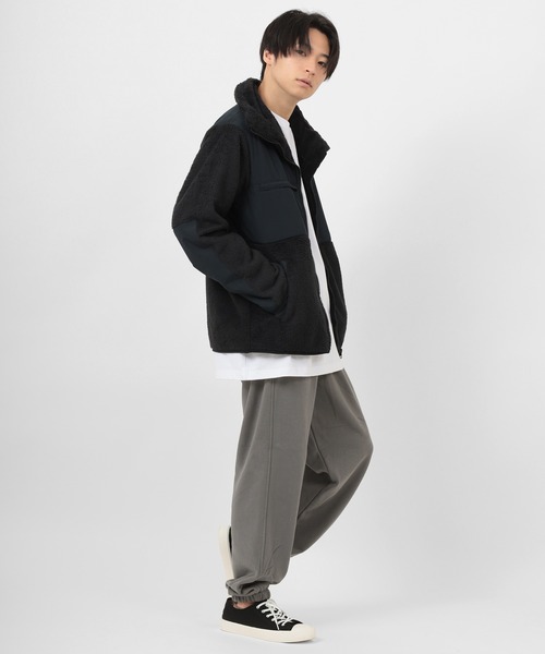 make a ray!(メイク ア レイ!)の「ヘビーウエイト カラースウェットリブパンツ 裏毛(スウェットパンツ・メンズ・チャコールグレー/グリーン/グレー/ブラック/グレイッシュベージュ/ネイビー・M/L)」の7枚目の写真