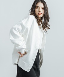 Rocky Monroe | ビッグシルエット ヘビーウェイト 裏起毛BIGスウェットルーズカーディガン 無地 ワンマイル ルームウェア(カーディガン/ボレロ)