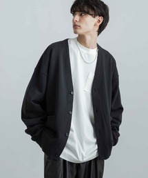 Rocky Monroe | オーバーサイズ ヘビーウェイト 裏起毛BIGスウェットルーズカーディガン 無地 ワンマイル ルームウェア(カーディガン/ボレロ)