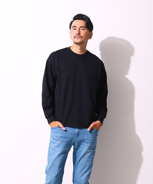Blue Standard (ブルースタンダード)の「【BLUE STANDARD/ブルースタンダード】 コットン100% ヘビーウェイトビッグシルエットロンT(Tシャツ/カットソー・メンズ・ブルー/ブラック/ベージュ/オリーブ/ホワイト・MEDIUM/X-LARGE/LARGE)」の17枚目の写真
