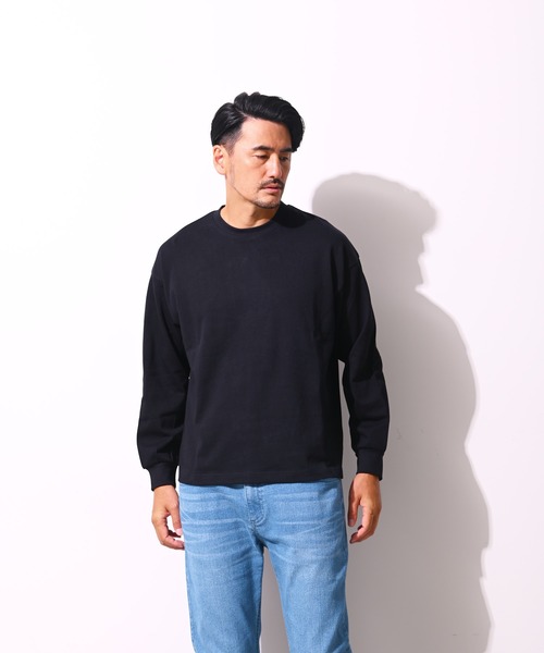 Blue Standard (ブルースタンダード)の「【BLUE STANDARD/ブルースタンダード】 コットン100% ヘビーウェイトビッグシルエットロンT(Tシャツ/カットソー・メンズ・ブルー/ブラック/ベージュ/オリーブ/ホワイト・MEDIUM/X-LARGE/LARGE)」の19枚目の写真