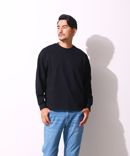 Blue Standard (ブルースタンダード)の「【BLUE STANDARD/ブルースタンダード】 コットン100% ヘビーウェイトビッグシルエットロンT(Tシャツ/カットソー・メンズ・ブルー/ブラック/ベージュ/オリーブ/ホワイト・MEDIUM/X-LARGE/LARGE)」の20枚目の写真