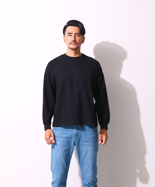 Blue Standard (ブルースタンダード)の「【BLUE STANDARD/ブルースタンダード】 コットン100% ヘビーウェイトビッグシルエットロンT(Tシャツ/カットソー・メンズ・ブルー/ブラック/ベージュ/オリーブ/ホワイト・MEDIUM/X-LARGE/LARGE)」の21枚目の写真