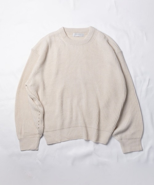 me+em select（ミームセレクト）の「※※【 6color 】ざっくりリブルーズカラーニット【韓国製】（ニット/セーター・レディース・ベージュ/ピンク/オレンジ/ブルー/ネイビー/イエロー・FREE）」の22枚目の写真