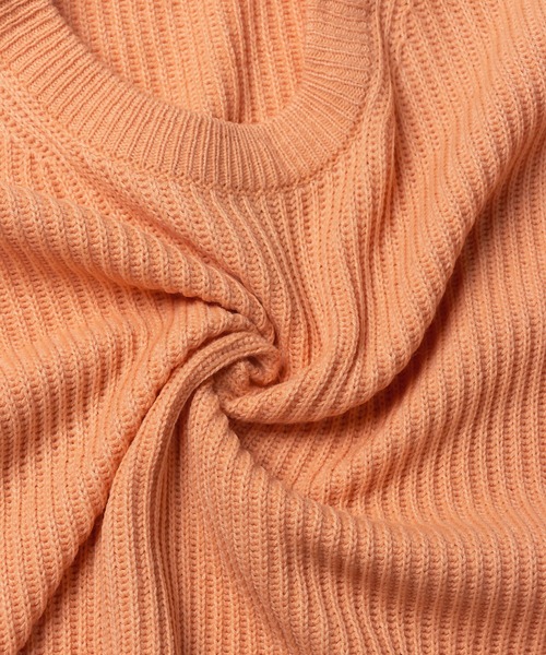 me+em select（ミームセレクト）の「※※【 6color 】ざっくりリブルーズカラーニット【韓国製】（ニット/セーター・レディース・ベージュ/ピンク/オレンジ/ブルー/ネイビー/イエロー・FREE）」の18枚目の写真