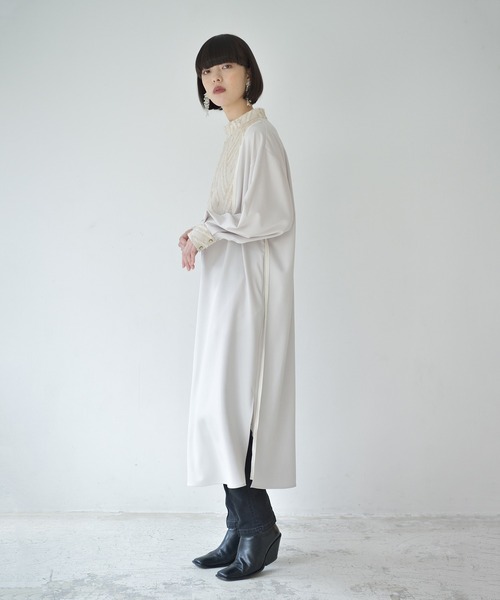 La SRIC（ラスリック）の「La SRIC / カットJQハイネックOP（ワンピース・レディース・ブラック/ベージュ/グレー・38）」の16枚目の写真