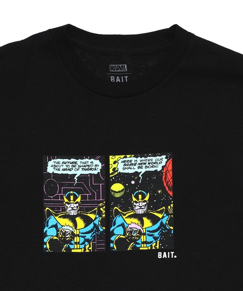 BAIT（ベイト）の「【2109_MRV】THANOS COMIC STRIP TEE 216-MRV-TEE-002（Tシャツ/カットソー・メンズ・ブラック・LARGE/MEDIUM/XX-LARGE/X-LARGE）」の10枚目の写真