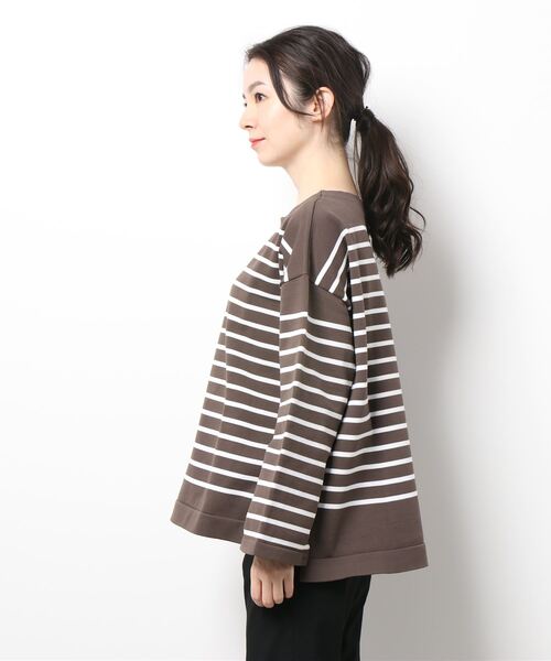 Abahouse Devinette（ドゥヴィネット）の「【Mylanka】ボーダーニット（ニット/セーター・レディース・ブラウン系その他・フリー）」の3枚目の写真