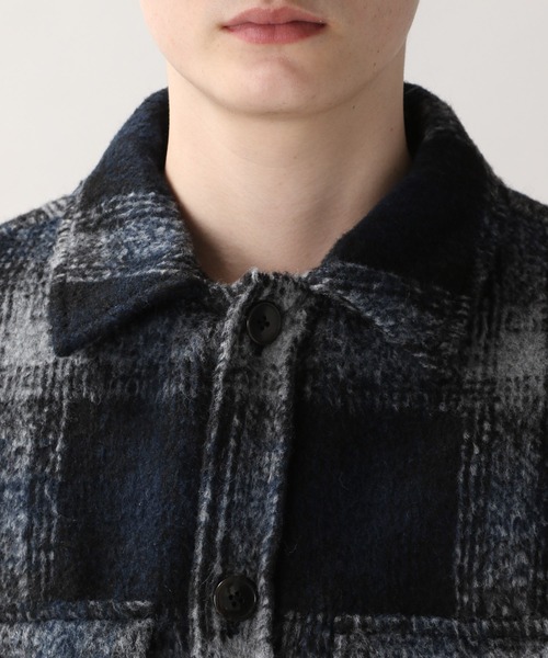 RAGEBLUE（レイジブルー）の「チェックシャギーCPOブルゾン/ジャケット（ブルゾン・メンズ・ブラック/ネイビー/グリーン系その他/イエロー系その他・SMALL/MEDIUM/LARGE）」の12枚目の写真