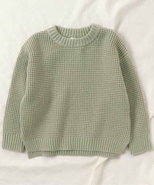 apres les cours（アプレレクール）の「にじいろニット（ニット/セーター・キッズ・ブルー/アイボリー/ブラウン/ピンク/オリーブ・130/120/140/100/110/80/90）」の4枚目の写真