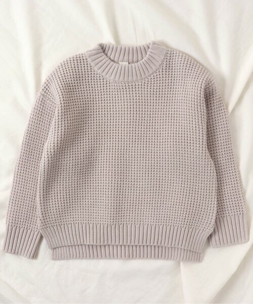 apres les cours（アプレレクール）の「にじいろニット（ニット/セーター・キッズ・ブルー/アイボリー/ブラウン/ピンク/オリーブ・130/120/140/100/110/80/90）」の2枚目の写真