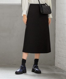 【LUXE】82cm丈ダブルクロスAラインスカート