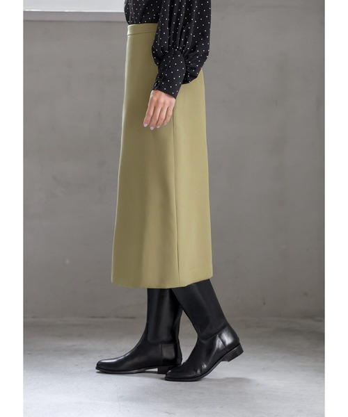 STYLE DELI（スタイルデリ）の「【LUXE】82cm丈ダブルクロスAラインスカート（スカート・レディース・ブラック/ベージュ系その他・SMALL/MEDIUM/X-SMALL）」の14枚目の写真