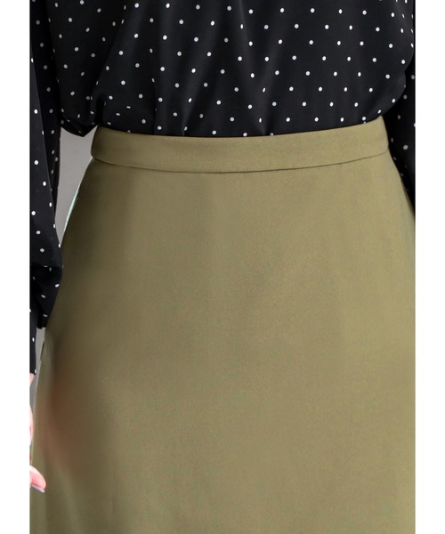 STYLE DELI（スタイルデリ）の「【LUXE】82cm丈ダブルクロスAラインスカート（スカート・レディース・ブラック/ベージュ系その他・SMALL/MEDIUM/X-SMALL）」の7枚目の写真