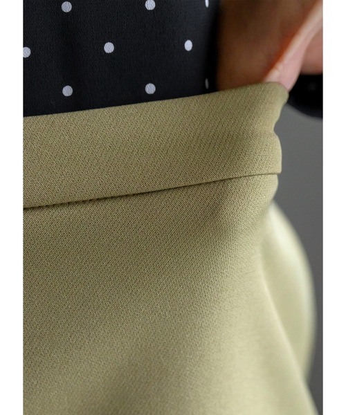 STYLE DELI（スタイルデリ）の「【LUXE】82cm丈ダブルクロスAラインスカート（スカート・レディース・ブラック/ベージュ系その他・SMALL/MEDIUM/X-SMALL）」の11枚目の写真