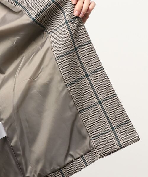 AULI(アウリィ)の「【低身長向けサイズ】チェック柄テーラードジャケット(テーラードジャケット・レディース・グリーン/ベージュ/ブラウン・XS/S)」の14枚目の写真