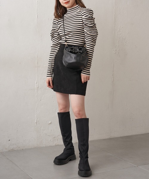 Chico（チコ）の「【新色追加】ハイネックパワショルリブニット（ニット/セーター・レディース・ブラック/ブラウン/アイボリー/ホワイト系その他/ブラウン系その他2/ホワイト系その他2/ライトブルー・FREE）」の18枚目の写真