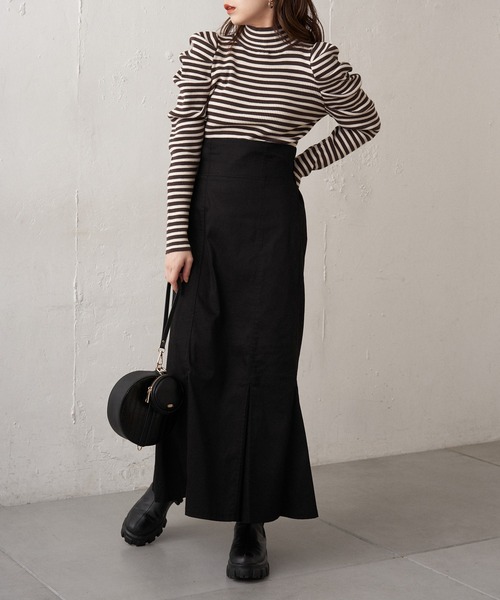 Chico（チコ）の「【新色追加】ハイネックパワショルリブニット（ニット/セーター・レディース・ブラック/ブラウン/アイボリー/ホワイト系その他/ブラウン系その他2/ホワイト系その他2/ライトブルー・FREE）」の8枚目の写真